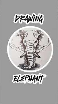 How to Draw an 🐘 Elephant Face – Easy Drawing for Beginners ✏️ #Shorts