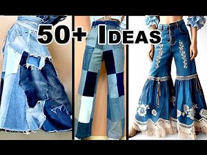50+ Unique Ideas to Upcycle Jeans & Sew Denim Projects