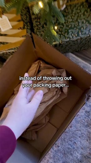 Upcycle Packing Paper for Creative Gift Wrapping