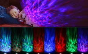 Watch Ocean Wave Projector,12 LEDs &8 Lighting Modes, Light Show Remote Control on Amazon Live
