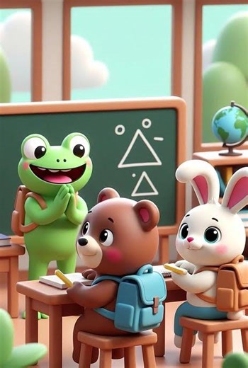 First Day of School Cartoon | Cute Kids Animation Story