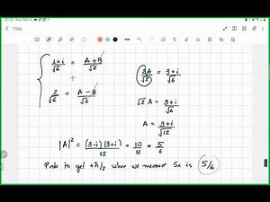 Example 4.2: Measuring Sz and Sx for a spin-1/2