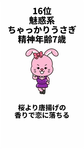 【LoveType16】精神年齢が高い ラブキャラ64 ランキングpart1 #shorts #ラブタイプ#mbti