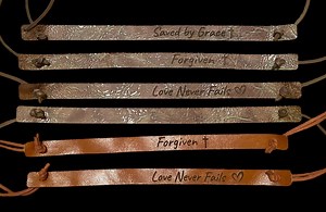 Handmade Genuine Leather Hat Band W/engraving - Etsy