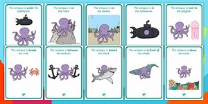 Under the Sea-Themed Positional Language Poster