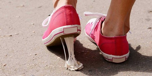 The best ways to remove gum from your shoes
