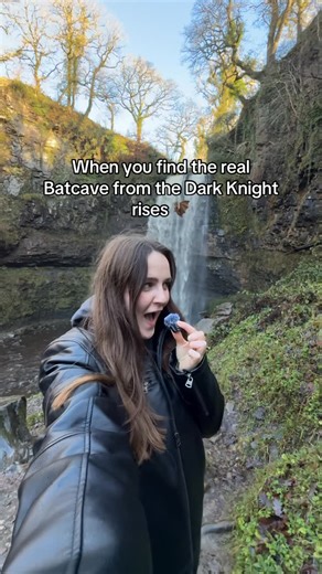 Melissa Maddock on Instagram: "I went in the Batcave 😭🦇🖤 One of the best filming locations in the UK!! Henryd falls in Wales was used as the entrance to the Batcave in Christopher Nolan’s the Dark Knight rises🦇 A dream visit considering Christopher Nolan’s Batman trilogy is my favourite trilogy of all time! #batman #dc #film #travel #christophernolan"