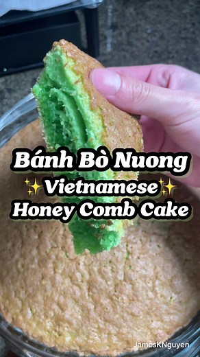 How to Make Bánh Bò Nuong: Vietnamese Honey Comb Cake Recipe