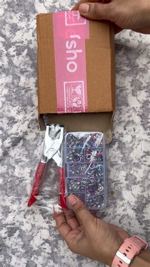 Snap Buttons Kit 9.5mm | Metal Fasteners with Hand Pliers Tool | Sewing & DIY Use #shorts