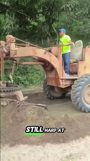 How Old is This Grader Vintage Motor Grader Still Hard at Work!
