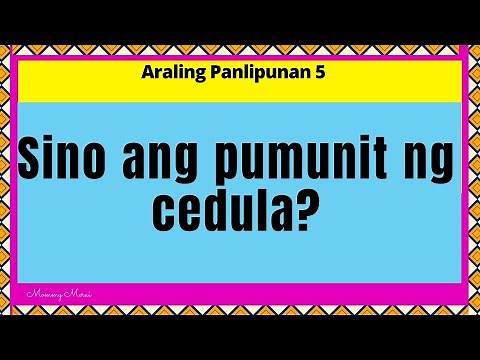 Sino ang pumunit ng Cedula Sedula Ano ang ibig sabihin ng pagpunit sa sedula AP 5