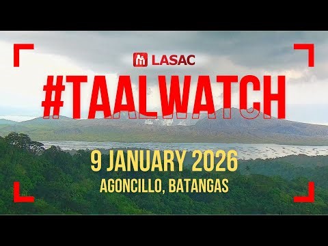 🔴 TAAL VOLCANO LIVE | 9 JANUARY 2026 | Alert Level 1