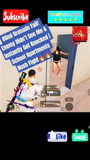 Blind Grenade Fail! Enemy Didn’t See Me & Instantly Got Knocked | School Apartments Rush Fight🔥🔥