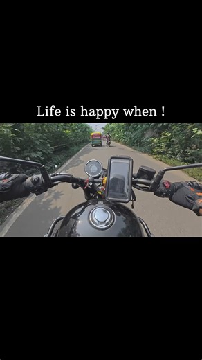 Life is happy when! #ridingvibes #sadstatus #meteor350