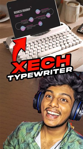 Atom Guy on Instagram: "Cozy Aesthetic Keyboard! 🤣🎀 Xech Typewriter Keyboard Gaming keyboard Cozy Aesthetic Cozy room setup Aesthetic setup Low price keyboard #reels #xech #typewriter #keyboard #cozy"