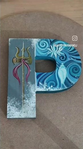explained meaning of painted intial #paint #artwork #artist #customized #acrylicpainting