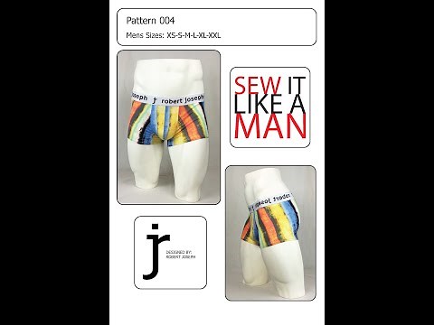 Sew It Like A Man sewing pattern 004 BOXER BRIEF sewing tutorial - UPDATED