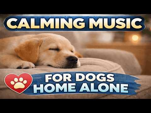 Music for Dogs Home Alone 🐶 8 Hours Calming Music for Dogs (Separation Anxiety Relief)