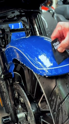 Harley Davidson Front Fender Pre-Cut PPF Protection Kit Available for Harley, Indian & Victory models from 1998-2025 We design, cut & and package all of our kits here in the US. All protection kits are made with durable self-healing PPF that's made to last 7 years. check out our full library at www.cruzarmor.com . . #cruzarmor #rockchips #paintprotection #fyp | CruzArmor Motorsports Protection