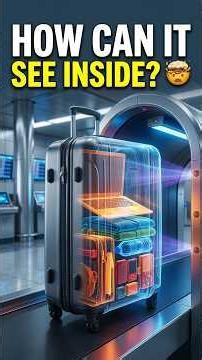How Do Airport X-Ray Scanners See Inside Your Suitcase 🤯✈️ | #TechShorts #airport #technology