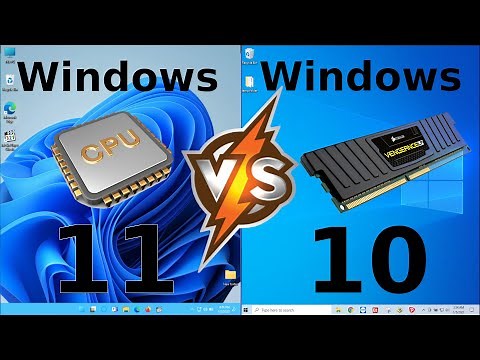 Windows 11 vs Windows 10: RAM + CPU Usage