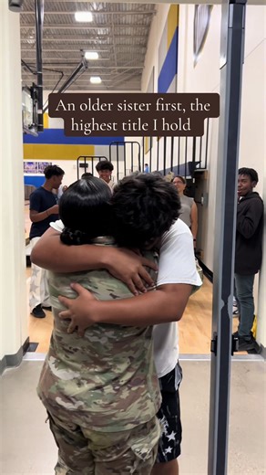 Nothing will compare to the feeling of seeing my siblings after a 9month deployment. 🤍 #fyp #deployment #homecoming #army