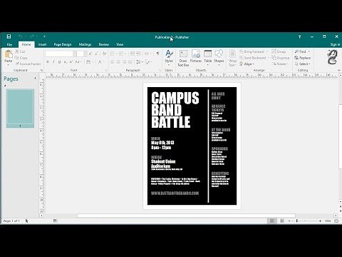 How to Create Flyer in Publisher