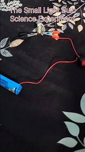 The Small Light Bulb Science Experiment🧪🔥 | #science #experiment #lightbulb