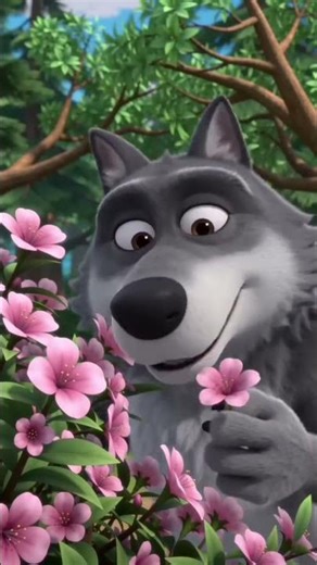 The Big Bad Wolf's Flower Surprise: A Spring Tale