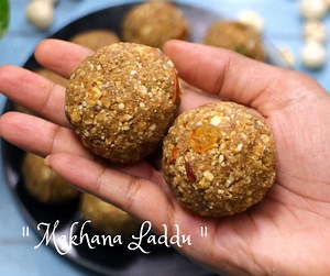 958K views · 2.4K reactions | Makhana Laddu | Protein Snacks | Healthy Snack | Energy Snack #makhanaladdu #makhanasnacks #proteinsnacks #healthysnacks #energybites #energysnacks #MakhanaRecipes Music: Artlist Ziv Moran - Good for All - Short Version C | Passion2cook | Facebook