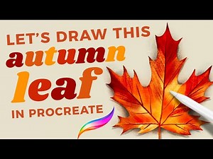 How to Draw an Autumn Leaf in Procreate // Fall Leaves Procreate Tutorial