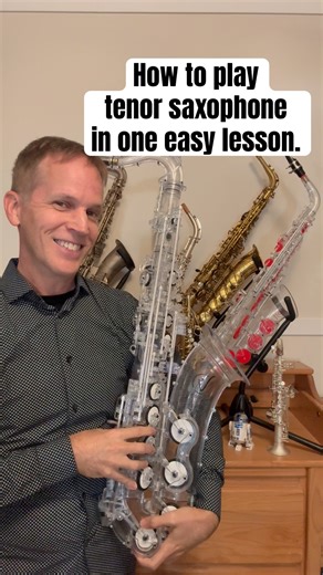How to play #tenorsaxophone in one easy lesson. #tenorsax #musiccomedy #saxophone #saxophonetutorial