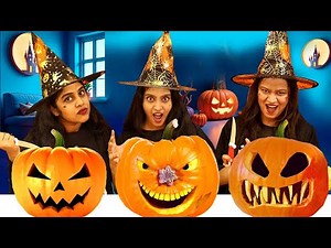 HALLOWEEN PUMPKIN CARVING CHALLENGE 🎃| വാശിയേറിയ മത്സരം🔥 | PULLOTHI