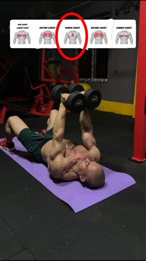 5 chest exercise routines you can do at home with one dumbbell Ga🔥Minimal Equipment, Maximum Chest Gains🔥1. Dumbbell Pullover)- Pulling the dumbbells over the back of the head, increasing and shrinking the mid and lower chest. Effective for overall development. 2. Dumbbell Press)- Basic movement performed on the floor or bench, and strengthens the entire chest with balance.3. Neutral-Grip Dumbbell Press)- Raise the press when the palms are facing each other and emphasize the inner chest more a