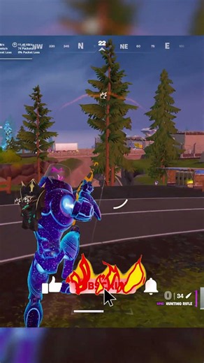 The GOAT Hunting Rifle Shot 🎯 #fortnite #fortnitetmnt #fortniteclips #fnmmemes #gaming #tmntdonnie