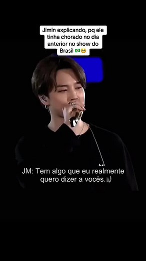 Jimin Explica Motivo do Choro no Show do Brasil