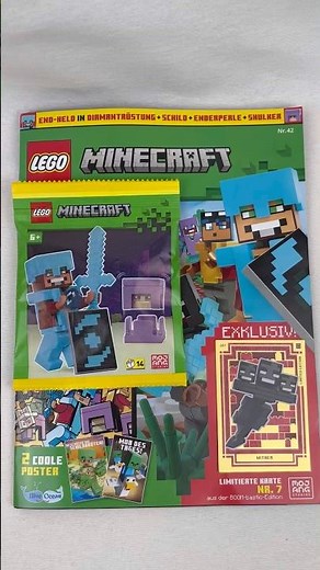 New Lego Minecraft Magazine arrived with nice Extra #lego #minecraft #extra