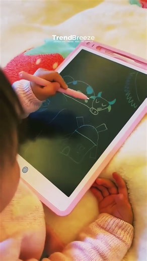 LCD Writing Tablet for Kids | Colorful Doodle Board Drawing Tablet with Lock, Erasable & Portable