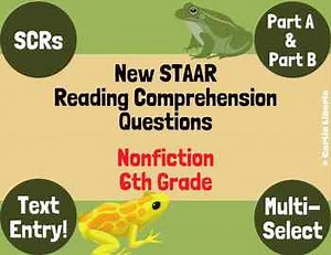 6th Gr.-Reading Comprehension-Nonfiction-STAAR New Question Types- Set #2- Frogs
