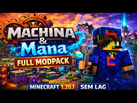 Super Modpack 1.20.1 Industrial e Mágico 2026 - SEM LAG -Original+Pirata (.minecraft e Curse Forge)