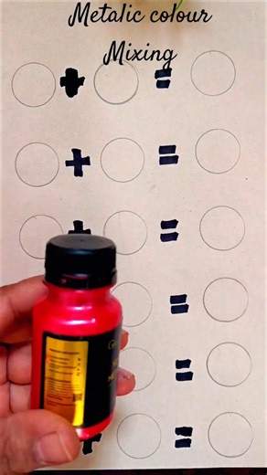 Metalic colour Mixing🎨🖌️/colour splash#art#shorts