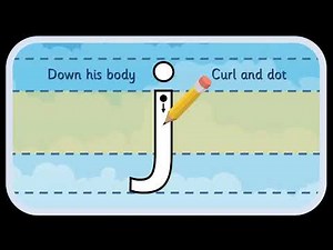 'j' letter formation