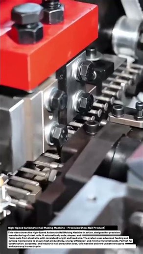 High-Speed Automatic Nail Making Machine – Precision Steel Nail Production 2025.