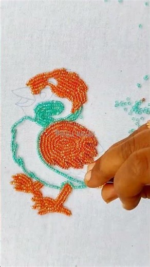 wait for the final Look! beautiful maggam work Bird 🐦 design #trending #youtubeshorts #shortsviral