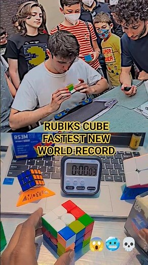 Rubik’s Cube World Record Solve 😱 | Fastest Rubik’s Cube Solve Ever | #shorts