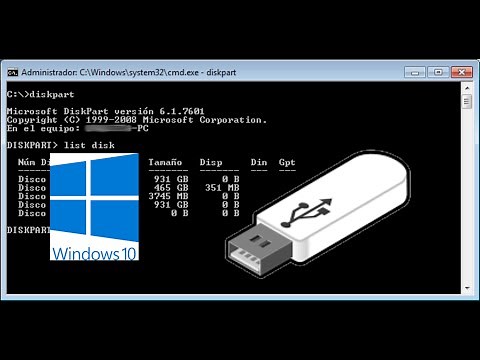 CREAR USB BOOTEABLE CON CMD