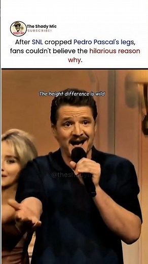 the reason why snl cropped pedro pascal's legs had fans laughing #pedropascal