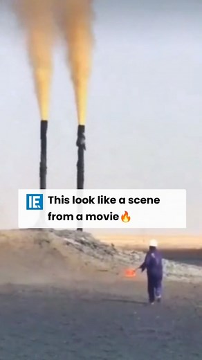 562K views · 5.3K reactions | Natural gas leaks can contain deadly gasses like hydrogen sulfide. Blowing it up is actually a pretty reliable option to solve this problem. #engineering | Interesting Engineering | Facebook