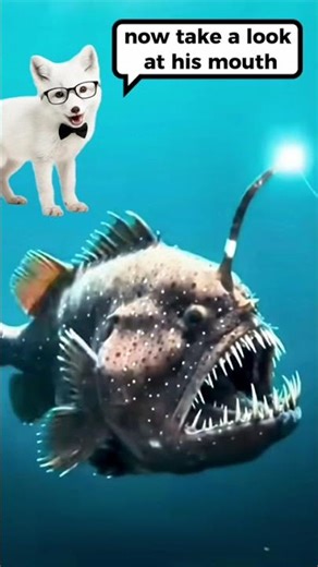 The Ocean’s Most Evil Trap (the angler fish) #interestingfacts #scaryocean #unexpected