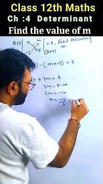 class 12 maths ch 4 determinants | determinants class 12| ncert class 12 maths | math ch 4 class 12